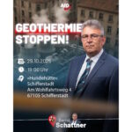 Bild zum Thema: Schifferstadt Schattner Geothermie stoppen